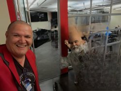 Rico Razzi with a gnome Meme Template