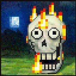 Burning Minecraft papyrus Meme Template