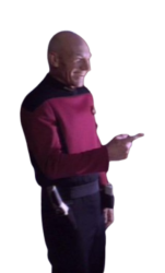 Laughing Pointing Picard Meme Template