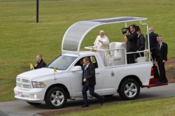 Pope Francis Ram Truck Meme Template