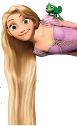 PNG Rapunzel y Pascal Meme Template
