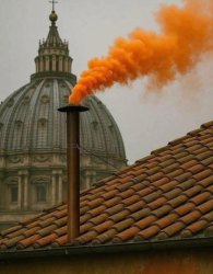 Vatican Orange Smoke Meme Template