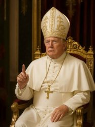 Donald J Trump as the Pope Meme Template