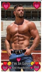 Hot Muscular Men I'm in Love Meme Template