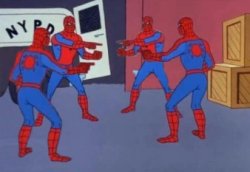 4 spiderman Meme Template