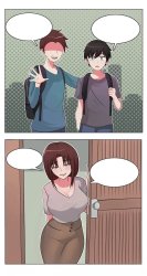 Manga 2 panel hi mom Meme Template