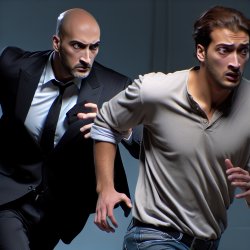 Hitman hunting player, then the player hunts him Meme Template