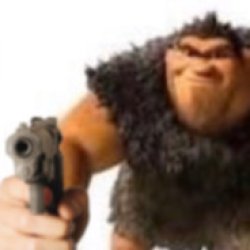 Grug with gun Meme Template