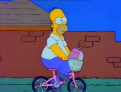 homero bici Meme Template