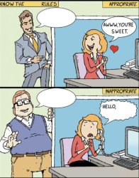 Know the work rules hello blank Meme Template