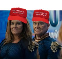 Homelander MAGA Couple Meme Template
