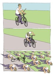 bike fail multiples Meme Template