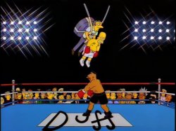 Moe saving Homer Meme Template