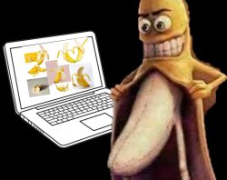Pervert Banana Meme Template
