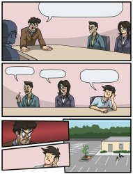 board room suggestion single story Meme Template