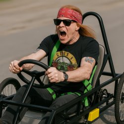 Axel Rose Go Kart Meme Template