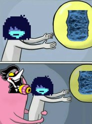 running away dark fountain Meme Template