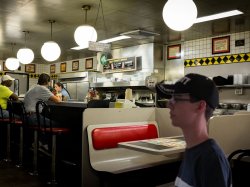 Mike at waffle house Meme Template