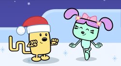 Wubbzy & Daizy Christmas Spirit in the Nude Meme Template