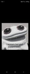I scream god Donot heear Meme Template