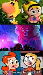 Gladys and Claire Protect Kids From Red Panda Ming Lee Meme Template