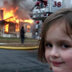 House burning Meme Template