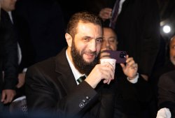 Jolani drinking Meme Template