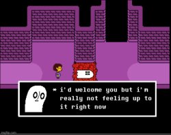 Napstablook_the_ghost welcome temp new Meme Template