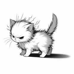 Kitten being angry Meme Template