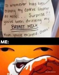 drinking breast milk Meme Template