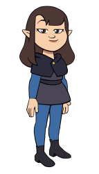 Bo in her School Uniform Meme Template