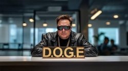 Elon Musk at Doge table Meme Template