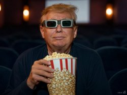 Trump popcorn Meme Template