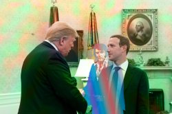 President Zuck with Elvis Meme Template