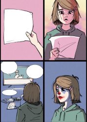 Clown Girl Meme Template