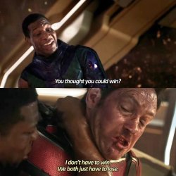 We both just have to lose (Antman) Meme Template