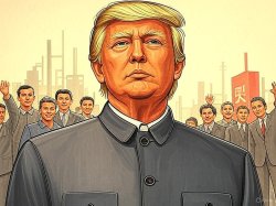 Donald Trump Mao with supporters Meme Template