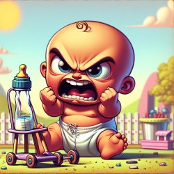 Adult angry baby Meme Template