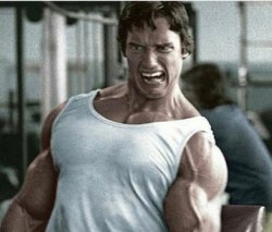 Arnold at the gym Meme Template