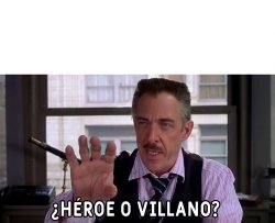Spiderman héroe o villano Meme Template