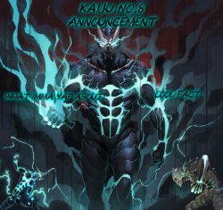 Kaiju.No.8 Announcement Template Meme Template