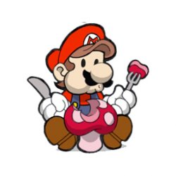 Mario eating mushroom Meme Template
