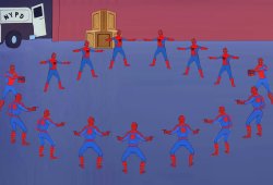 15 Spidermen Pointing Meme Template