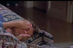 Feet in face seinfeld Meme Template