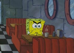 angry spongebob Meme Template