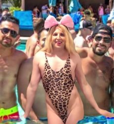 Denver Shoemaker Pool Party Prancing Meme Template