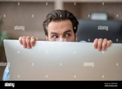 Hiding Computer Meme Template