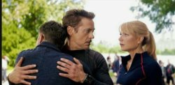Bruce hugging tony Meme Template