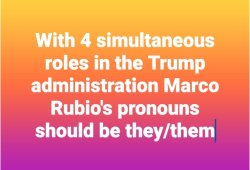Marco Rubio pronouns Meme Template