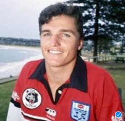 Reversed photo of Ivan Cleary in a North Sydney Bears Jersey Meme Template